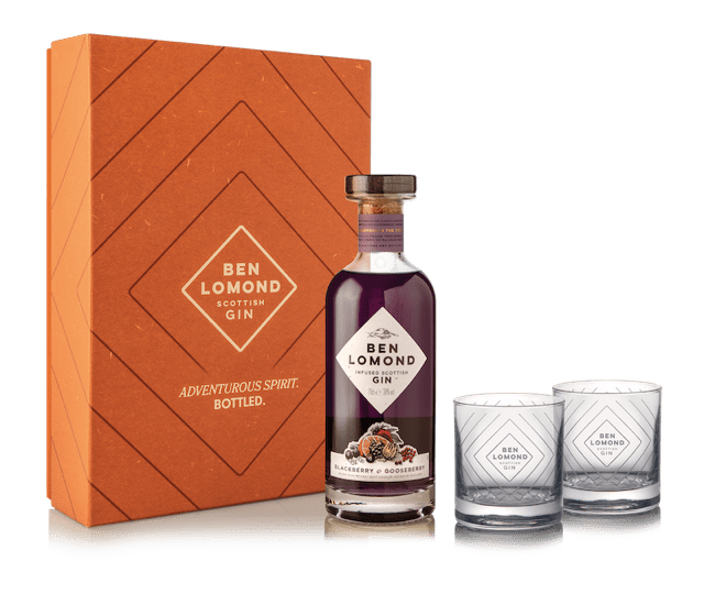 Blackberry &amp; Gooseberry Gin Gift Set - Ben Lomond Gin