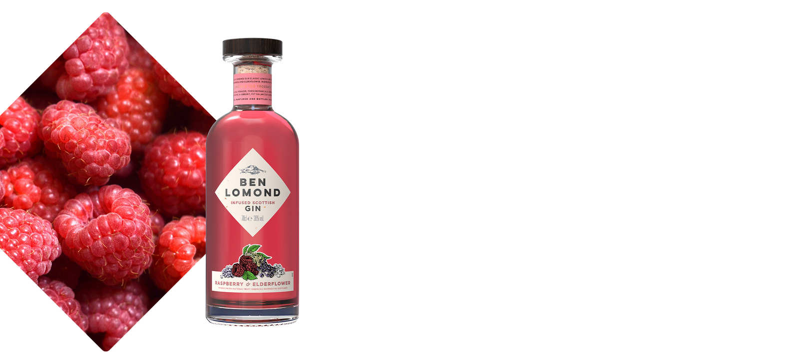 Raspberry and elderflower gin