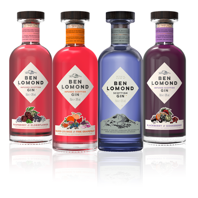 Ben Lomond Gin bottle range 